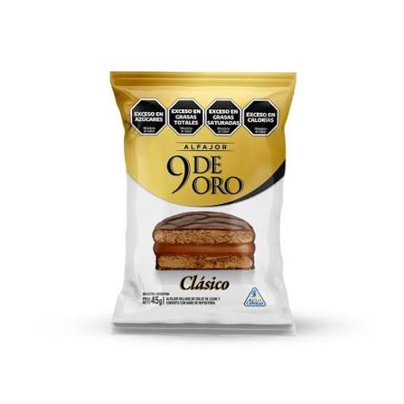 ALFAJOR 9 DE ORO NEGRO 45gr